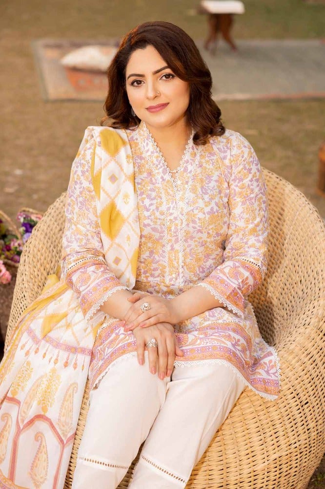 Gul Ahmed Mothers Printed Lawn Unstitched 3Pc Suit CL-42195B