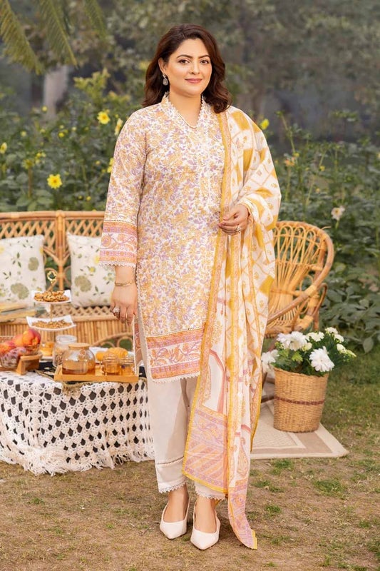 Gul Ahmed Mothers Printed Lawn Unstitched 3Pc Suit CL-42195B