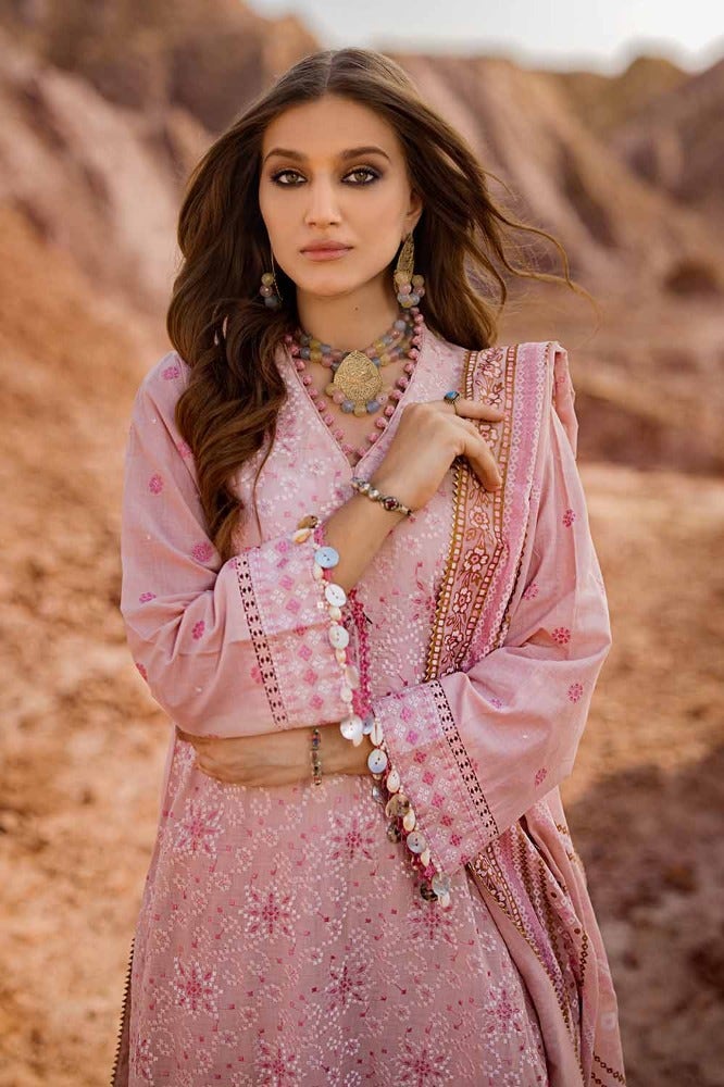 Gul Ahmed Chunri Embroidered Lawn Unstitched 3Pc Suit CL-42197