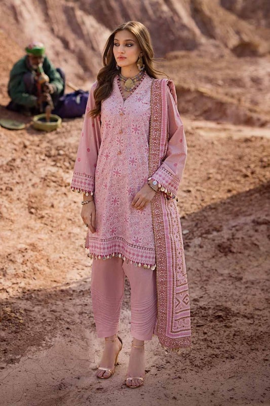 Gul Ahmed Chunri Embroidered Lawn Unstitched 3Pc Suit CL-42197