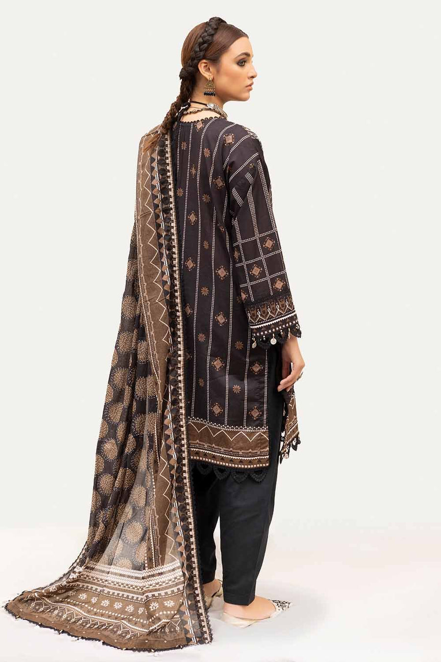Gul Ahmed Printed Lawn Unstitched 3Pc Suit CL-42214