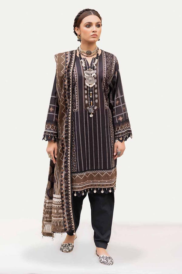 Gul Ahmed Printed Lawn Unstitched 3Pc Suit CL-42214