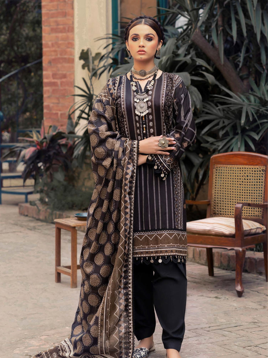 Gul Ahmed Printed Lawn Unstitched 3Pc Suit CL-42214