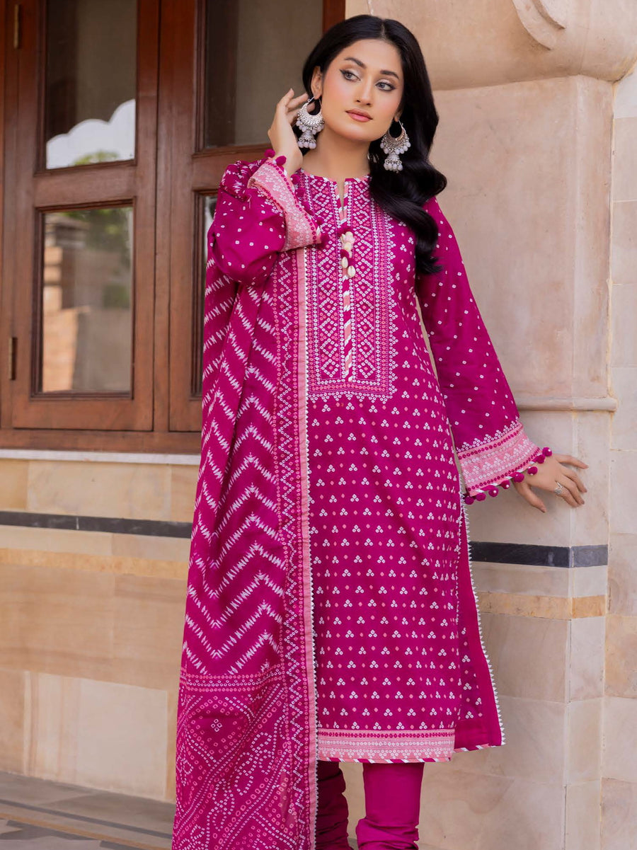 Gul Ahmed Printed Lawn Unstitched 3Pc Suit CL-42241B