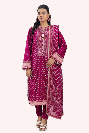 Gul Ahmed Printed Lawn Unstitched 3Pc Suit CL-42241B