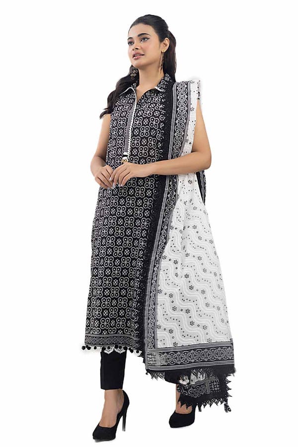 Gul Ahmed Printed Lawn Unstitched 3Pc Suit CL-42242A