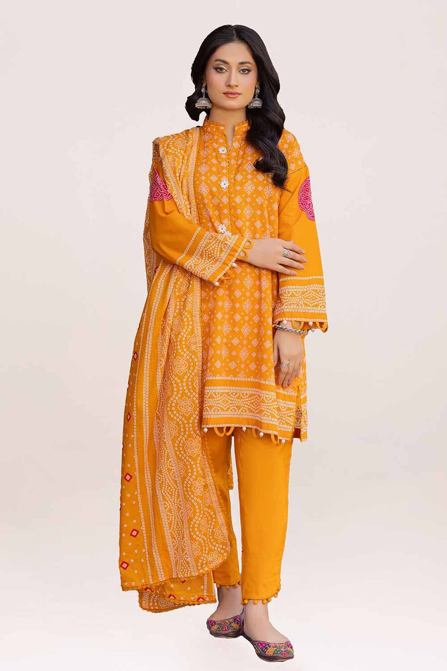 Gul Ahmed Printed Lawn Unstitched 3Pc Suit CL-42286B