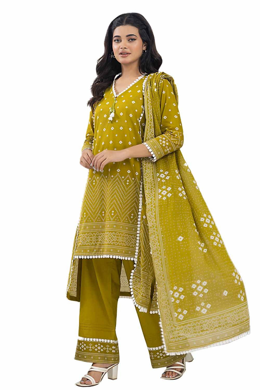 Gul Ahmed Printed Lawn Unstitched 3Pc Suit CL-42287A