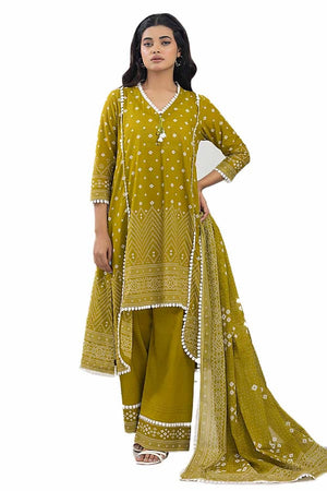 Gul Ahmed Printed Lawn Unstitched 3Pc Suit CL-42287A