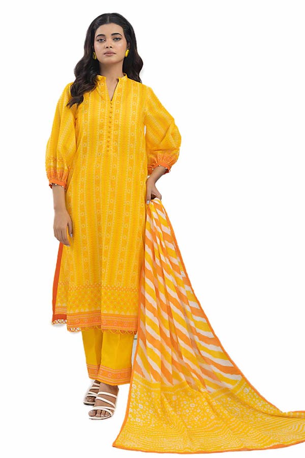 Gul Ahmed Printed Lawn Unstitched 3Pc Suit CL-42288A