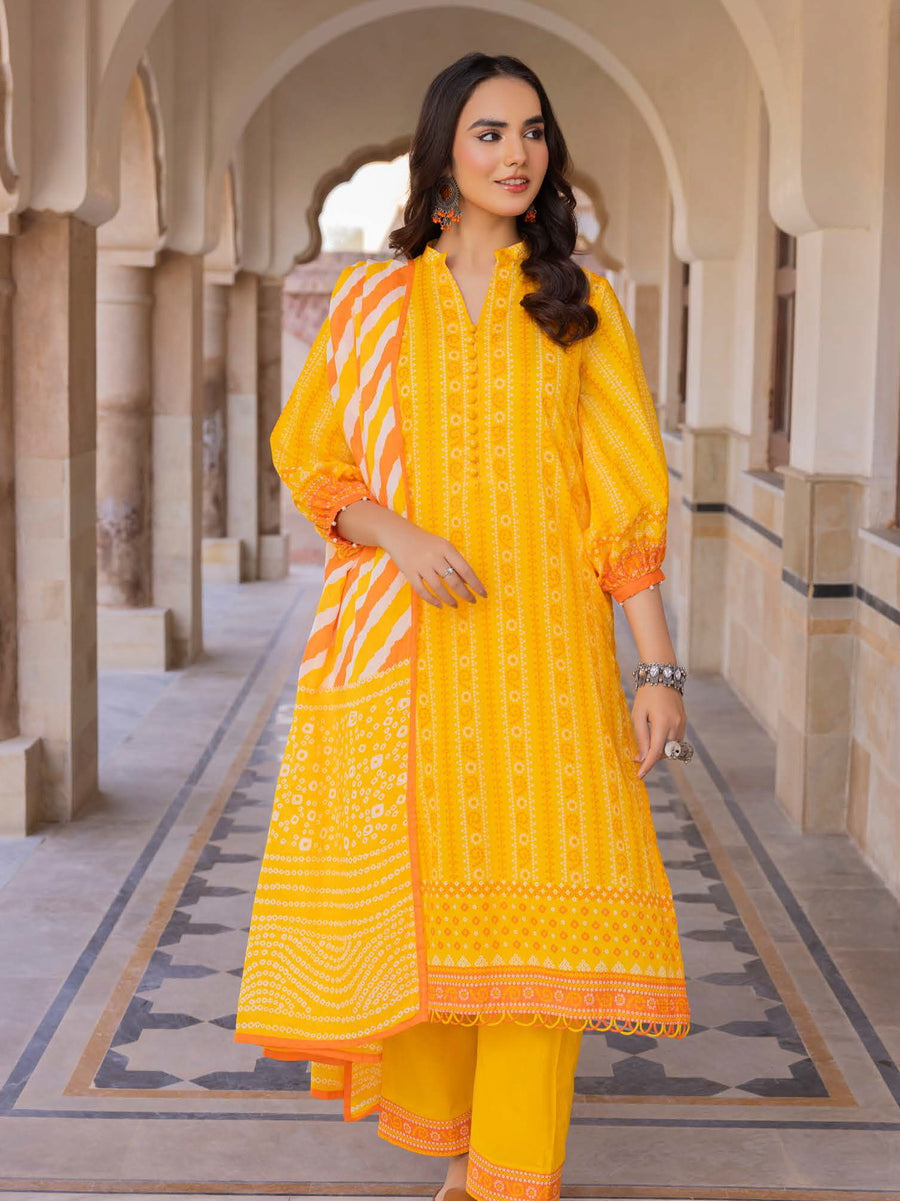 Gul Ahmed Printed Lawn Unstitched 3Pc Suit CL-42288A