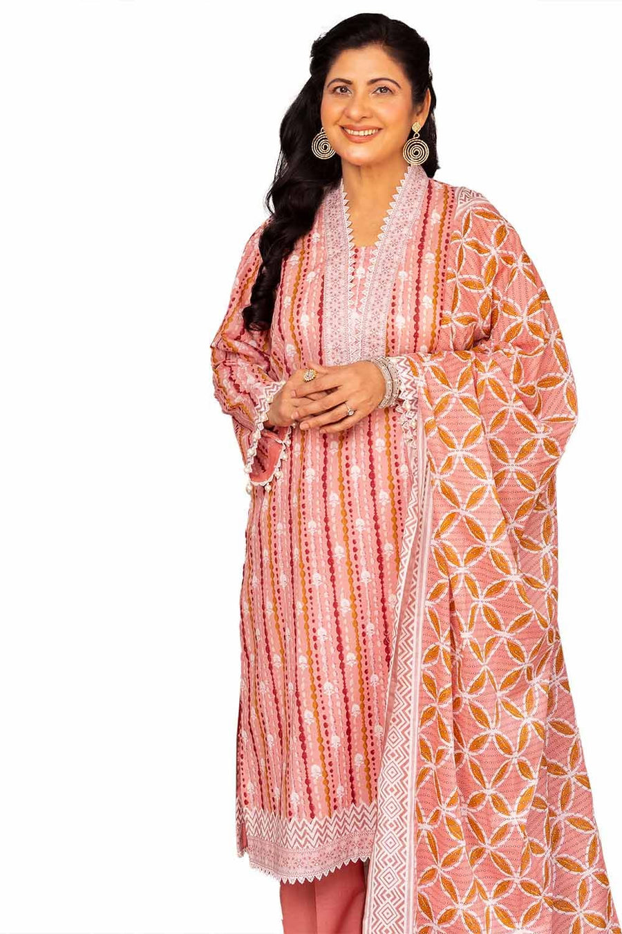 Gul Ahmed Printed Lawn Unstitched 3Pc Suit CL-42295B