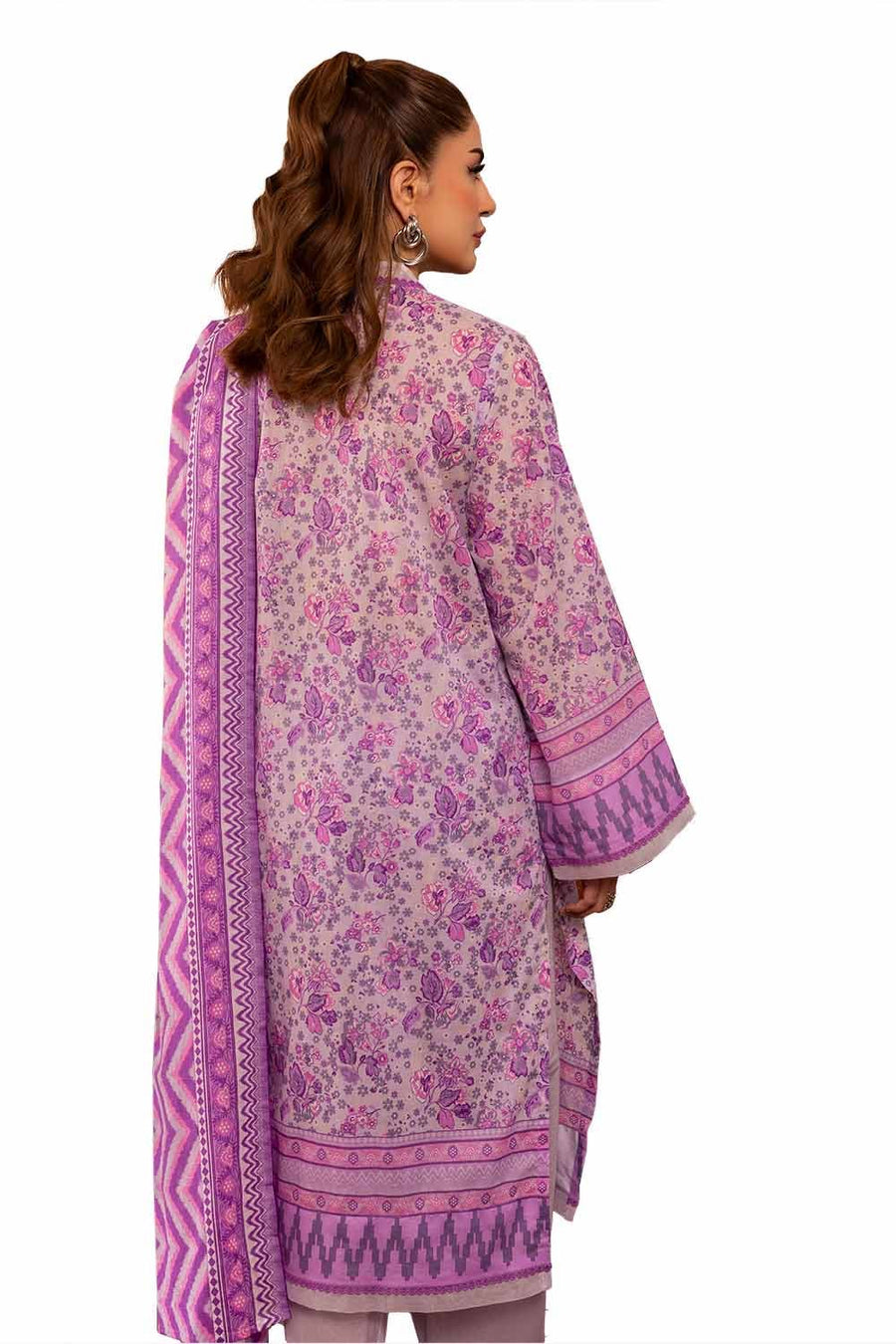Gul Ahmed Printed Lawn Unstitched 3Pc Suit CL-42299B