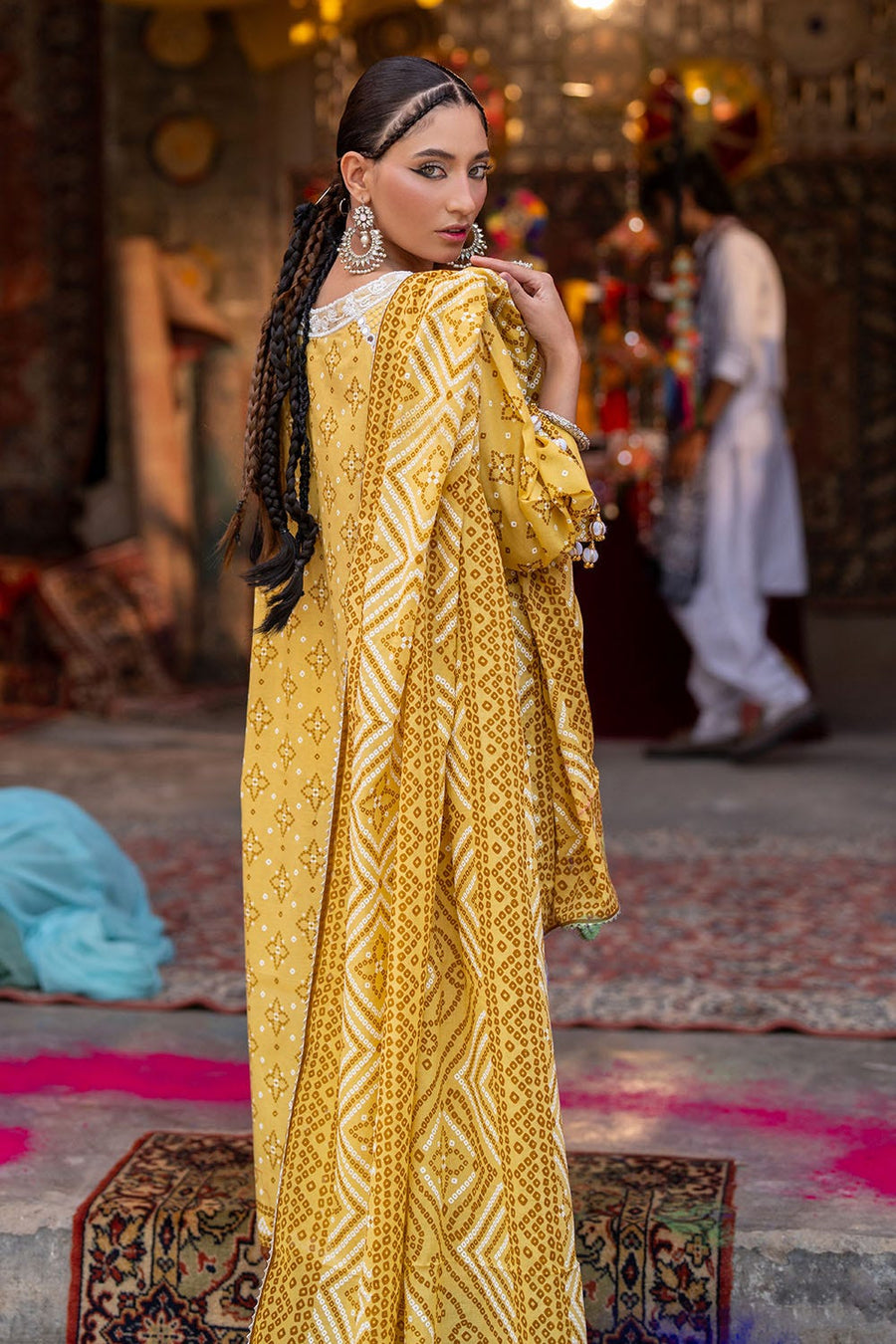 Gul Ahmed Chunri Printed Lawn Unstitched 3Pc Suit CL-42315 A