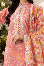 Gul Ahmed Timeless Allure Embroidered Lawn Unstitched 3Pc Suit CL-52001