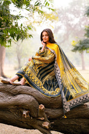 Gul Ahmed Dhoop Kinary Unstitched Printed Lawn 3Pc Suit CL-52079B