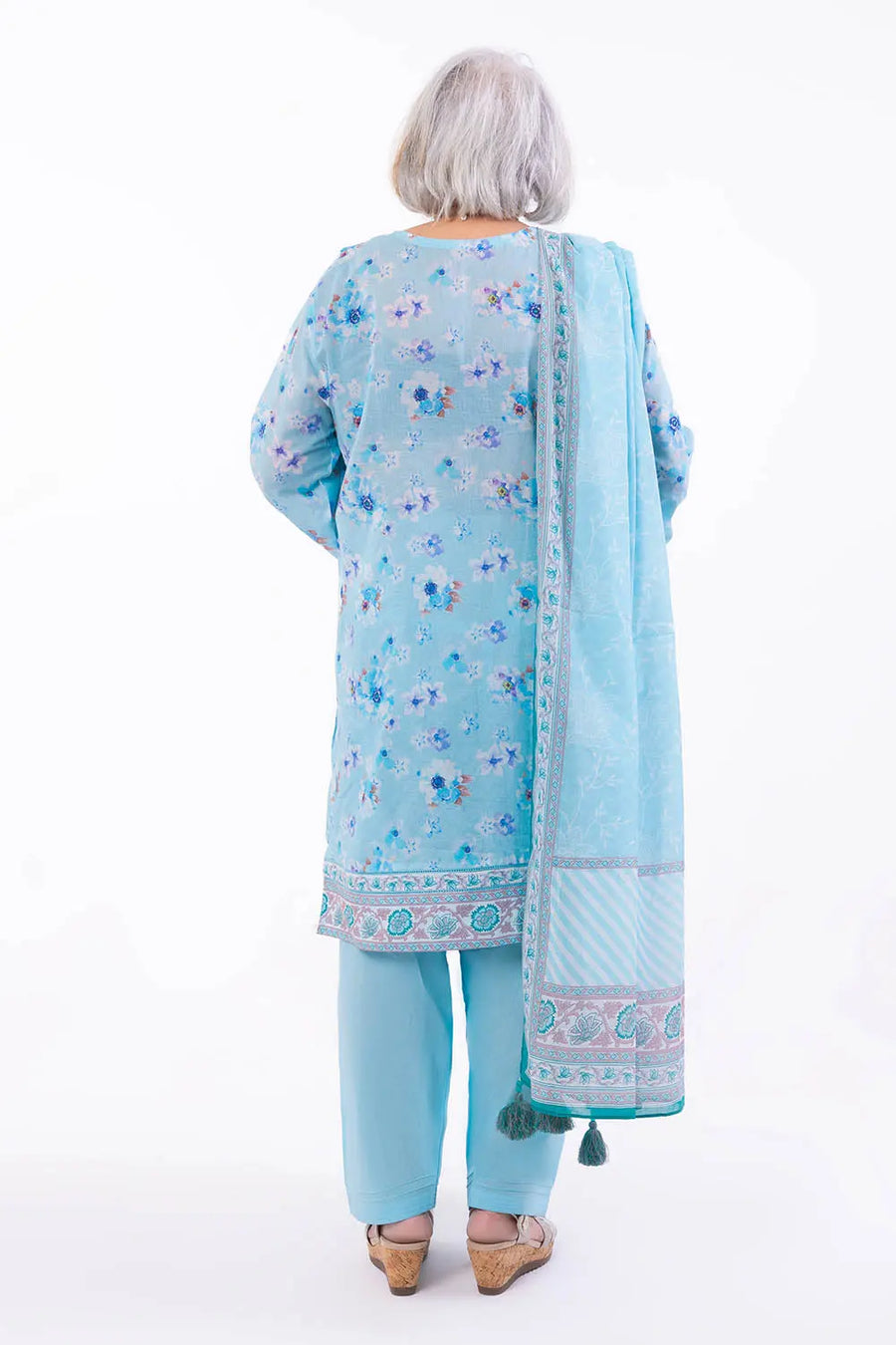 Gul Ahmed Tribute To Mother Unstitched Lawn 3Pc Suit CL-52128 B