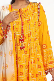 Gul Ahmed Chunri Printed Lawn Unstitched 3Pc Suit CL-52170 A