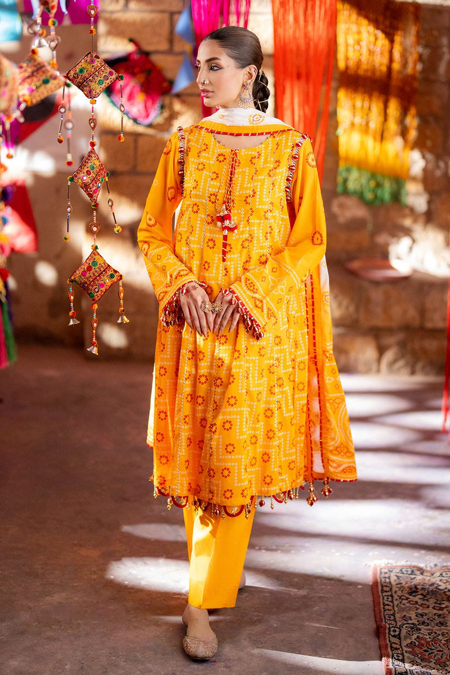 Gul Ahmed Chunri Printed Lawn Unstitched 3Pc Suit CL-52170 A
