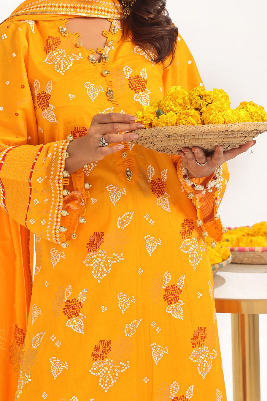 Gul Ahmed Chunri Printed Lawn Unstitched 3Pc Suit CL-52177 A