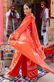 Gul Ahmed Chunri Printed Lawn Unstitched 3Pc Suit CL-52177 B