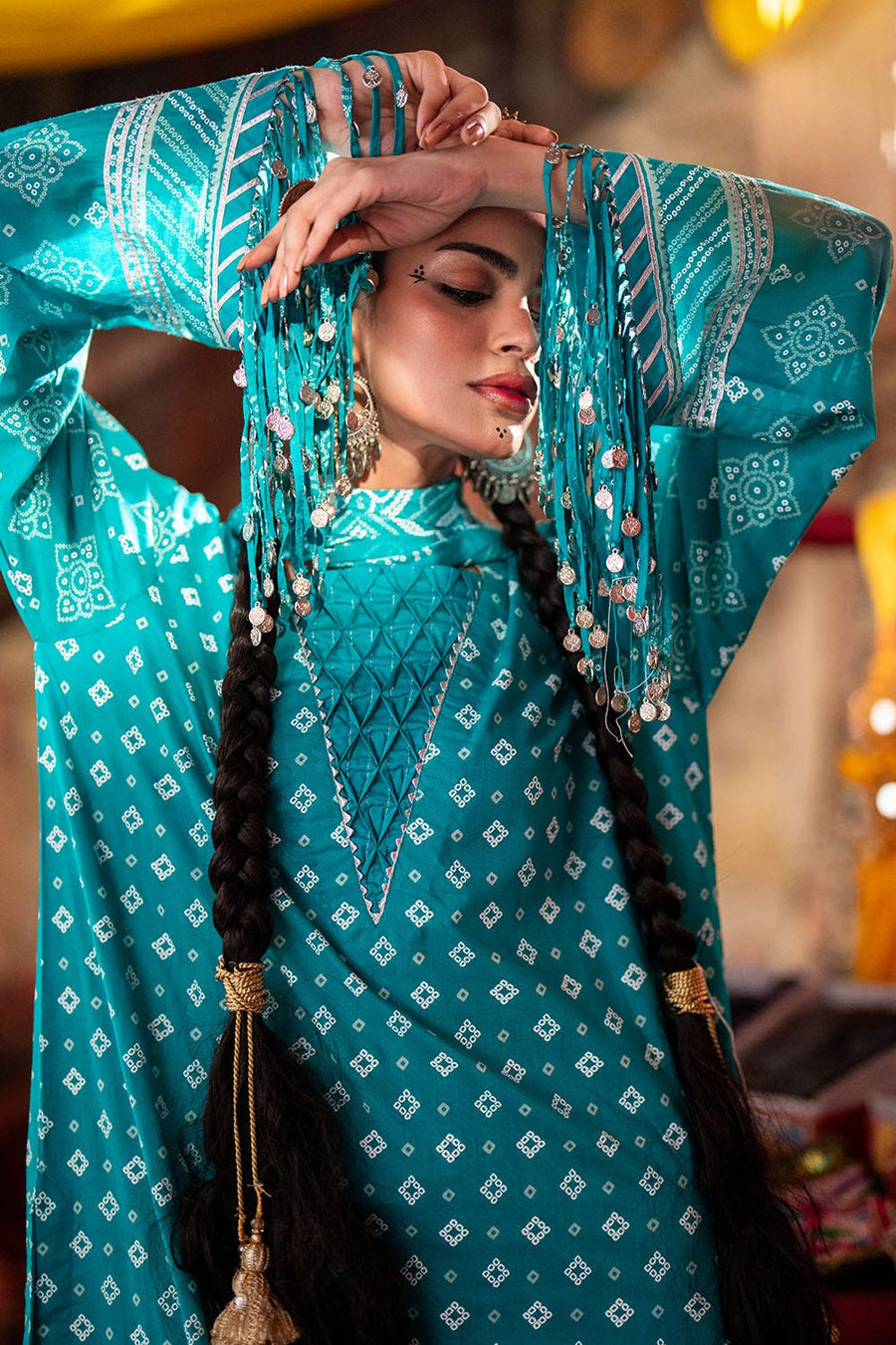 Gul Ahmed Chunri Printed Lawn Unstitched 3Pc Suit CL-52178 B