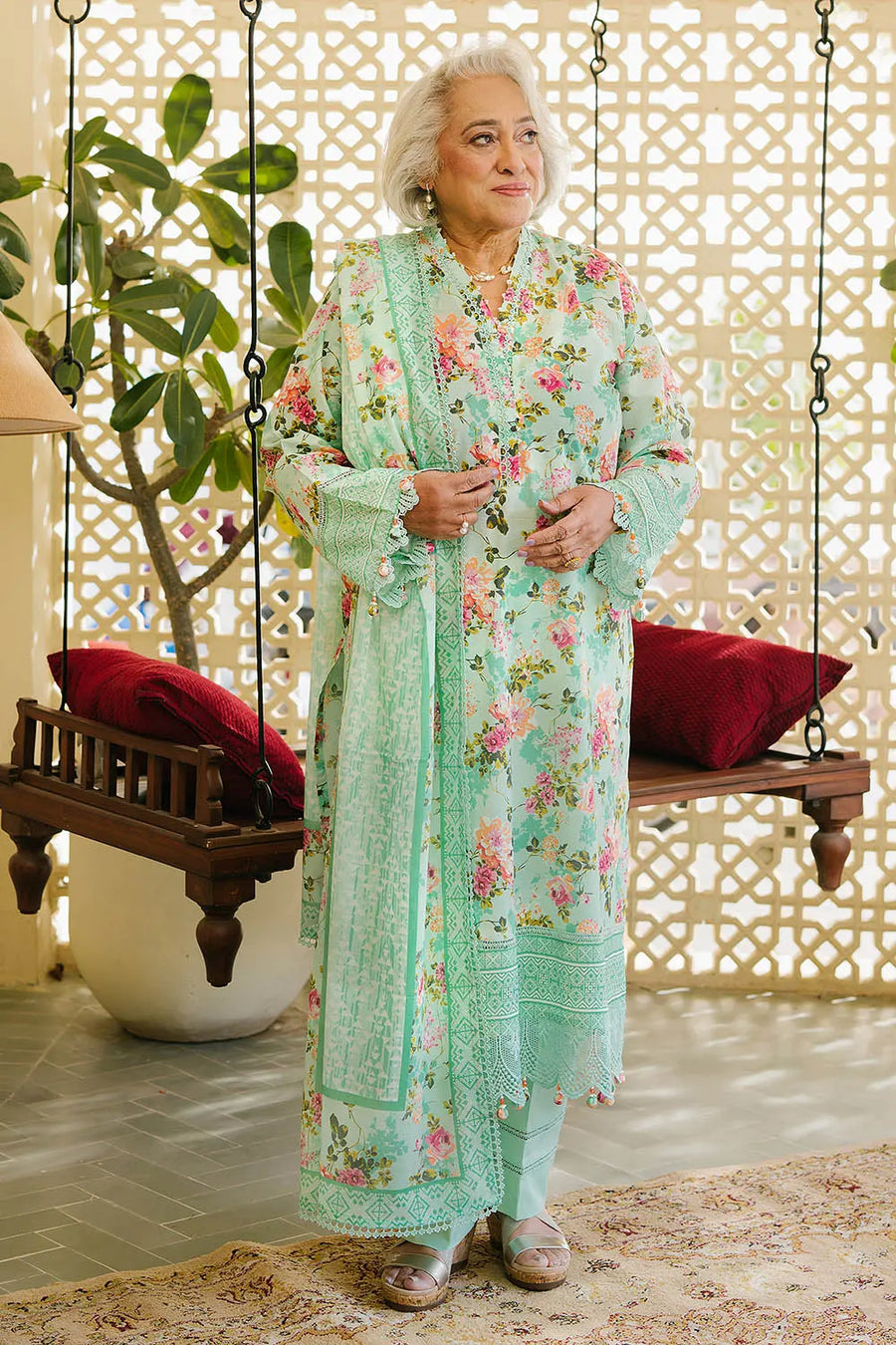 Gul Ahmed Tribute To Mother Unstitched Lawn 3Pc Suit CL-52198 A