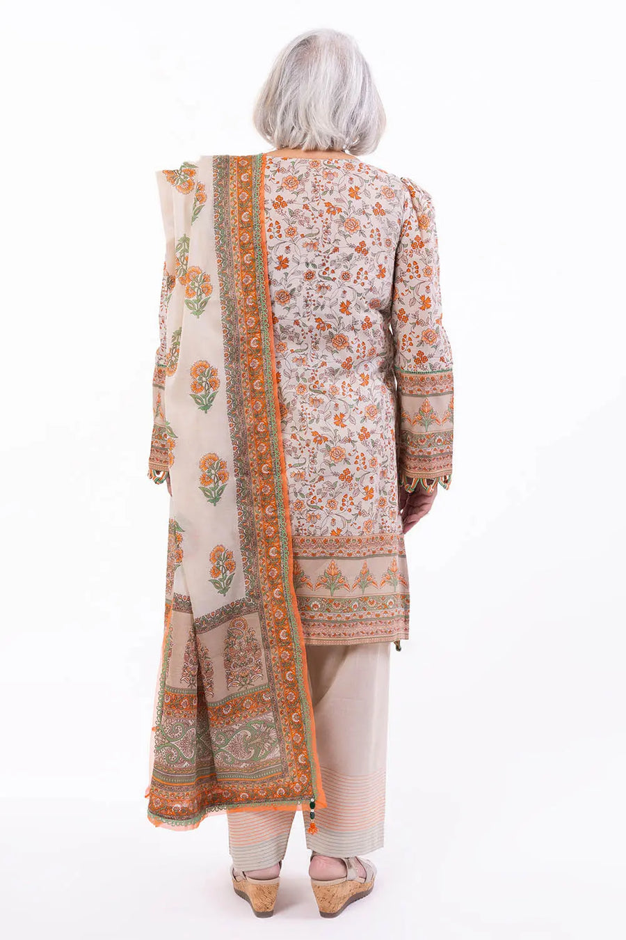 Gul Ahmed Tribute To Mother Unstitched Lawn 3Pc Suit CL-52378 B