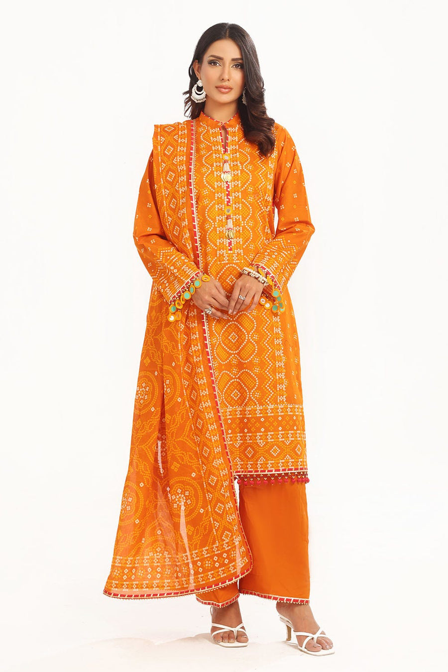 Gul Ahmed Chunri Printed Lawn Unstitched 3Pc Suit CL-52399 A