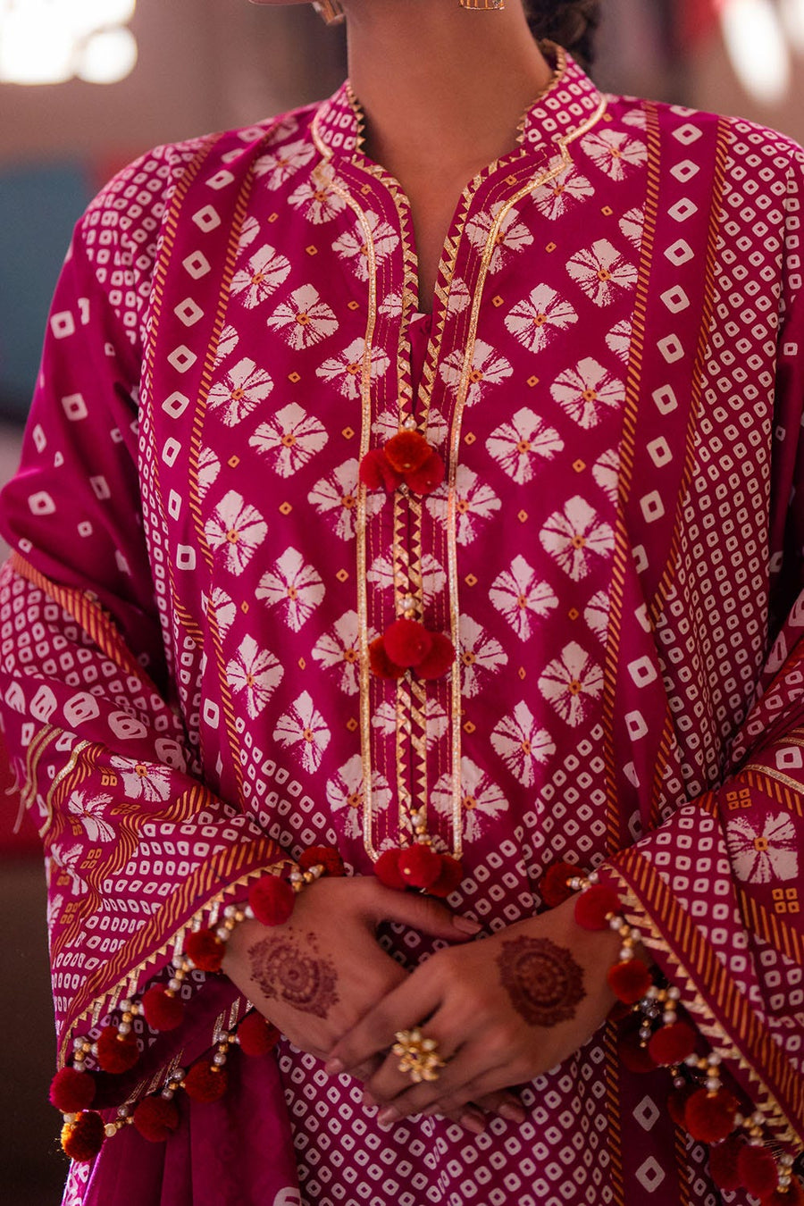 Gul Ahmed Chunri Printed Lawn Unstitched 3Pc Suit CL-52401 A