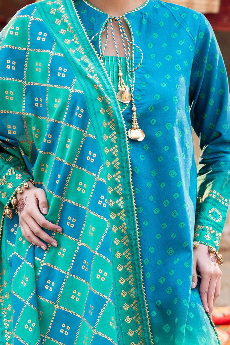 Gul Ahmed Chunri Printed Lawn Unstitched 3Pc Suit CL-52410 A