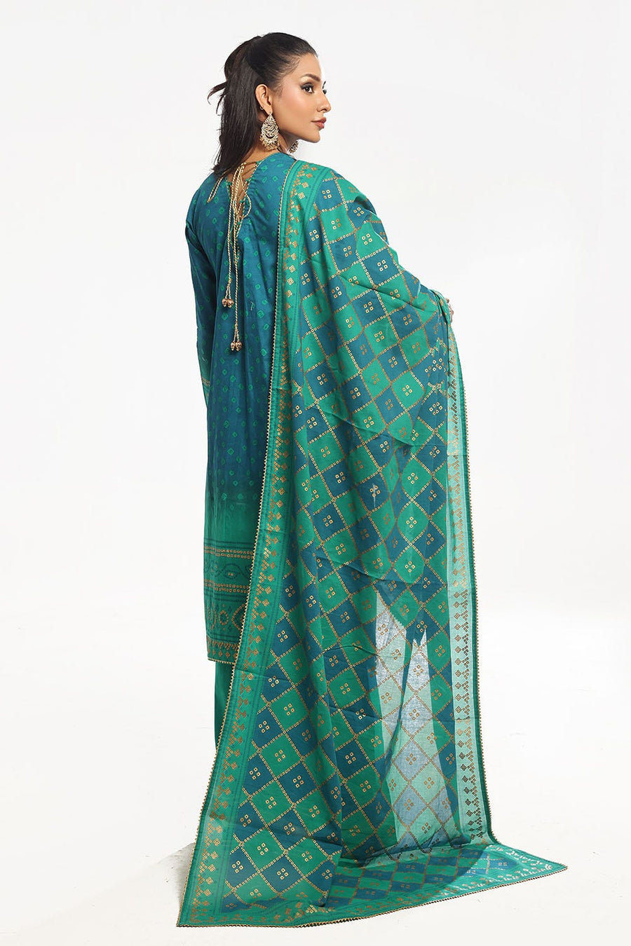 Gul Ahmed Chunri Printed Lawn Unstitched 3Pc Suit CL-52410 A