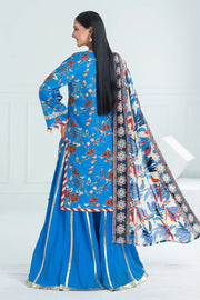 Gul Ahmed Dhoop Kinary Unstitched Printed Lawn 3Pc Suit CL-52424