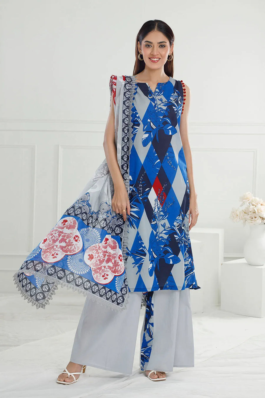 Gul Ahmed The joy Of Summer Printed Lawn Unstitched 3Pc Suit CL-52429