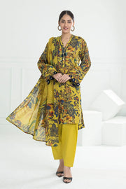 Gul Ahmed Dhoop Kinary Unstitched Printed Lawn 3Pc Suit CL-52471