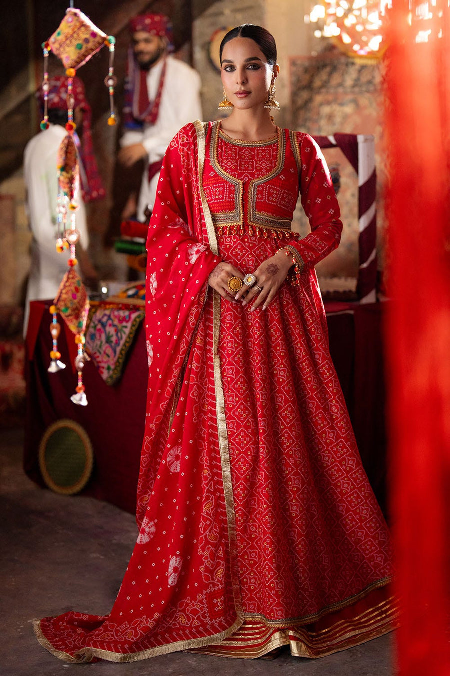 Gul Ahmed Chunri Printed Lawn Unstitched 3Pc Suit CL-52484 B