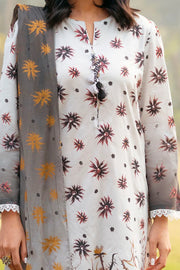 Gul Ahmed Dhoop Kinary Unstitched Printed Jacquard 3Pc Suit CL-52502
