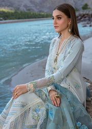 Crimson Embroidered Lawn Unstitched 3Pc Suit CL24-D3A Forget Me Not