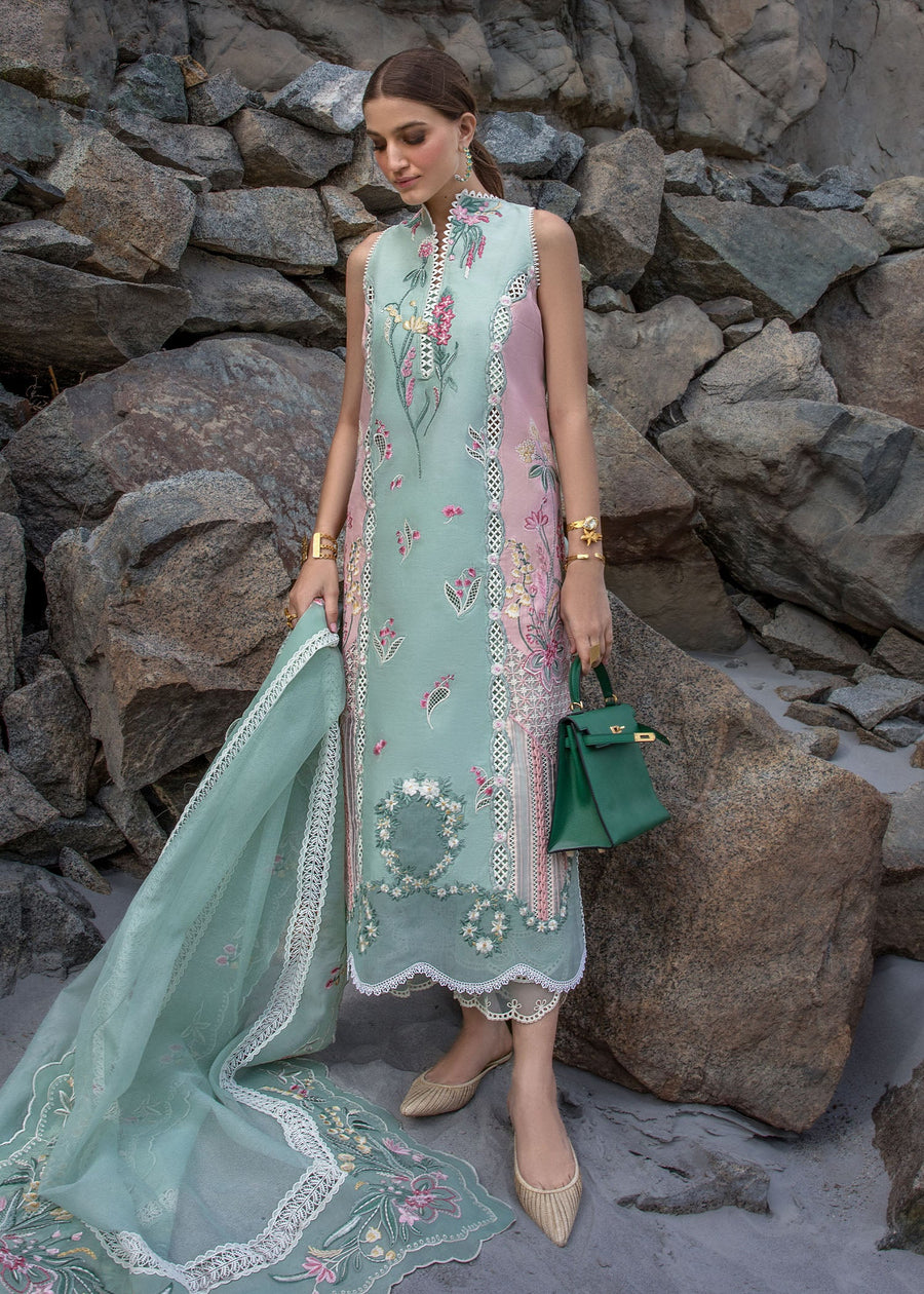 Crimson Embroidered Lawn Unstitched 3Pc Suit CL24-D6A Sun Kissed