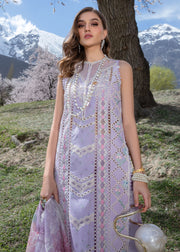 Crimson Embroidered Lawn Unstitched 3Pc Suit CL24-D7A A Floral Mesh