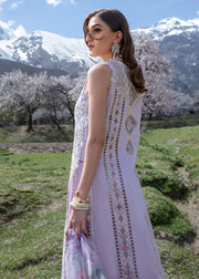 Crimson Embroidered Lawn Unstitched 3Pc Suit CL24-D7A A Floral Mesh