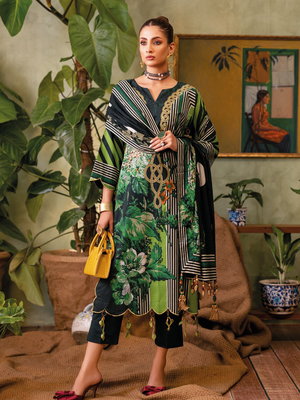 Gul Ahmed Essential Printed Lawn Unstitched 3Pc Suit CL-42025