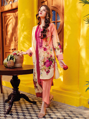 Gul Ahmed Essential Printed Lawn Unstitched 3Pc Suit CL-42026A