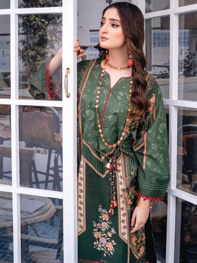 Gul Ahmed Essential Printed Lawn Unstitched 3Pc Suit CL-42084