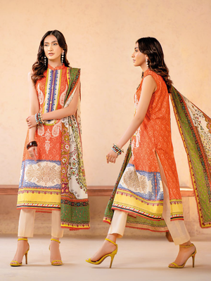 Gul Ahmed Essential Embroidered Lawn Unstitched 3Pc Suit CL-42092