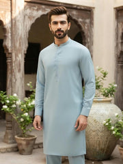 Farooq Textile Men's Cotton Latha Unstitched Shalwar Kameez Suit CLR26-05
