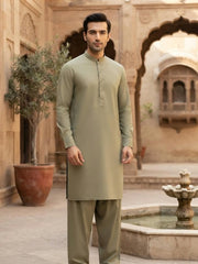 Farooq Textile Men's Cotton Latha Unstitched Shalwar Kameez Suit CLR26-08