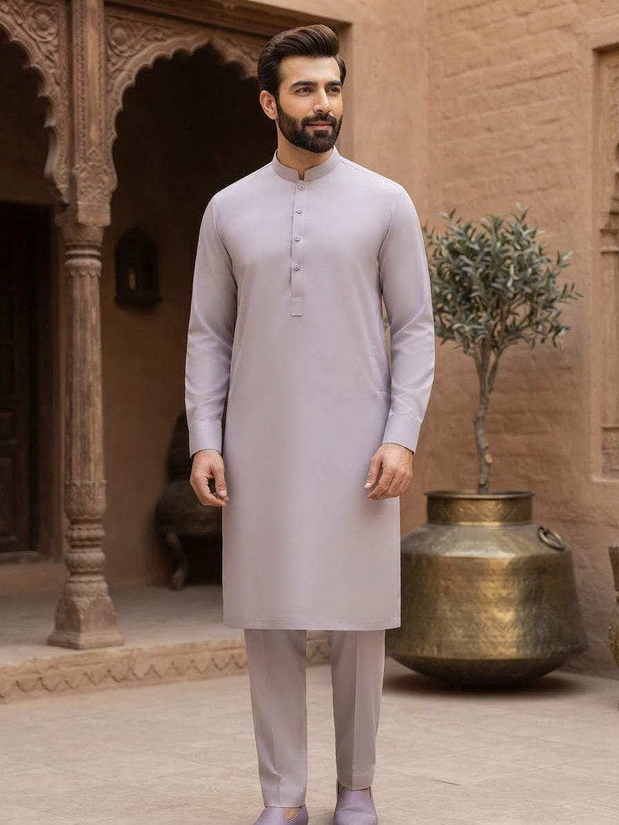 Farooq Textile Men's Cotton Latha Unstitched Shalwar Kameez Suit CLR26-15