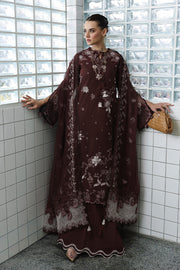 Qalamkar Festive Eid Embroidered Chikankari Unstitched 3Pc Suit CM-01 ESHAL