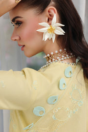 Qalamkar Festive Eid Embroidered Chikankari Unstitched 3Pc Suit CM-02 AYLA